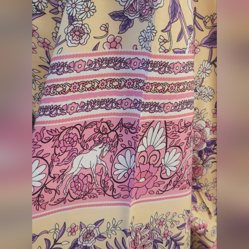 Bohemian-style Long Kimono Duster Robe - Picture 4 of 6